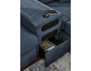 Ashley Modmax Ink Modular Loveseat with Console
