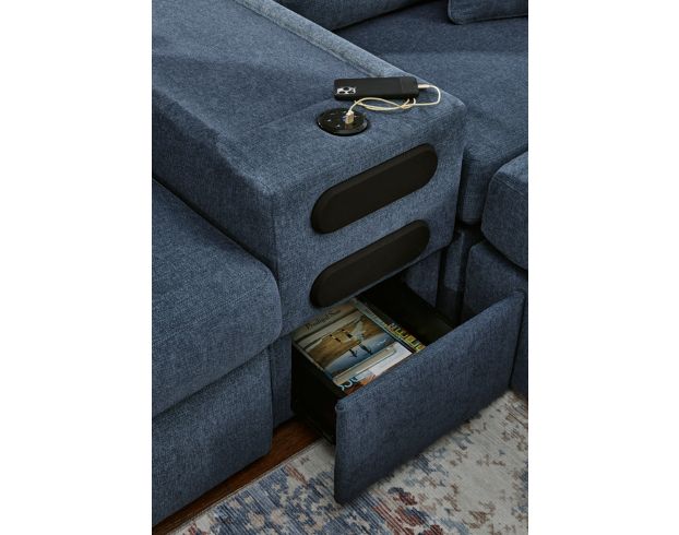 Ashley Modmax Ink Modular Loveseat with Console large image number 2