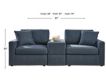 Ashley Modmax Ink Modular Loveseat with Console small image number 3