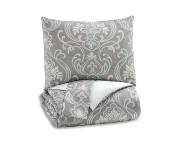 Ashley Maurillio White 3-Piece King Comforter Set large image number 1