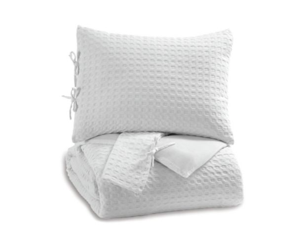 Ashley Maurillio White 3-Piece Queen Comforter Set large image number 1