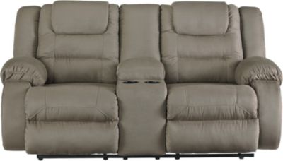 Ashley McCade Reclining Loveseat with Console Homemakers