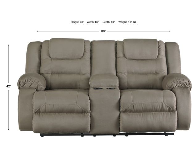 Ashley McCade Reclining Loveseat with Console large image number 5