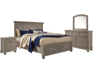 Ashley Lettner 4-Piece Queen Panel Storage Bedroom Set