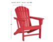 Ashley Sundown Treasure Red Adirondack Chair small image number 5