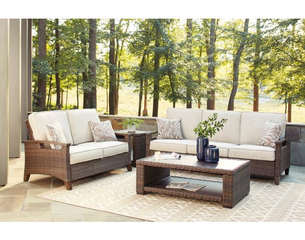 Ashley Paradise Trail Outdoor Loveseat large image number 7