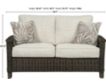 Ashley Paradise Trail Loveseat with Pillows small image number 8