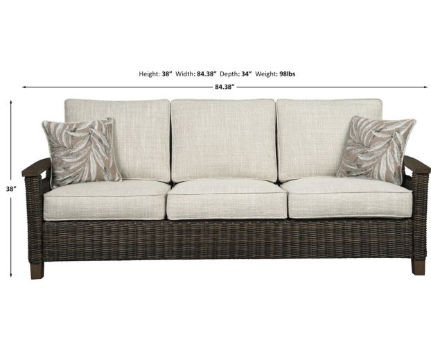 Heup Muf talent Ashley Paradise Trail Sofa with Pillows | Homemakers