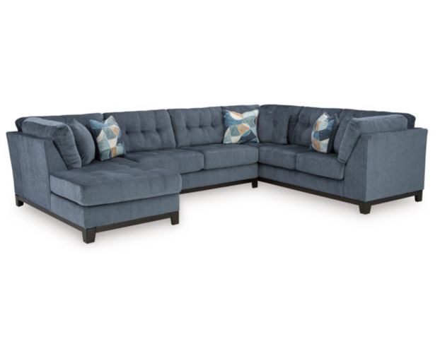 Ashley Maxon Place Navy 3-Piece  Sectional with Left Chaise large image number 1