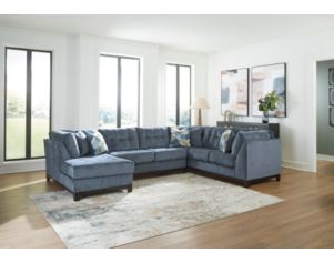 Ashley Maxon Place Navy 3-Piece  Sectional with Left Chaise