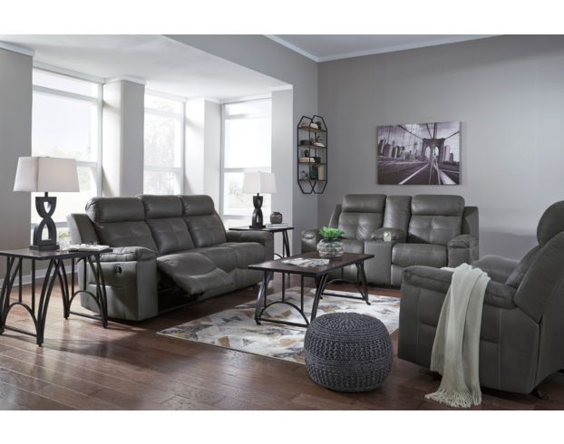 Ashley Jesolo Gray Reclining Sofa large image number 2