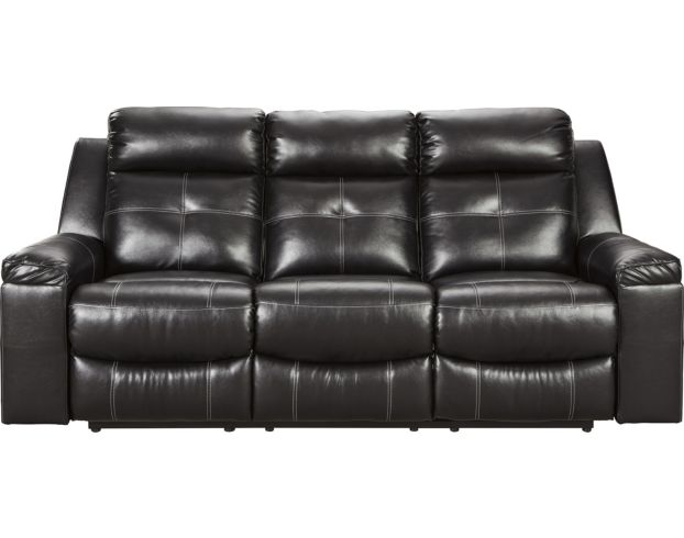 Ashley Kempten Black Reclining Sofa, Ashley Furniture White Leather Reclining Sofa