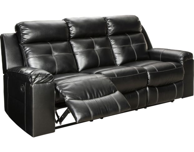 Ashley Kempten Black Reclining Sofa large image number 2