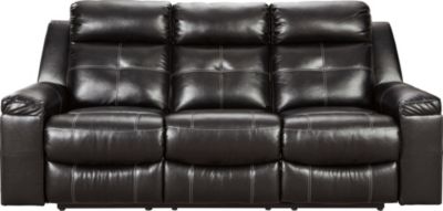 Ashley Kempton Black Reclining Sofa Homemakers Furniture