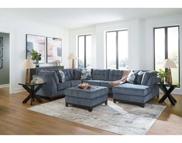 Ashley Maxon Place Navy 3-Piece Sectional with Right Chaise large image number 7