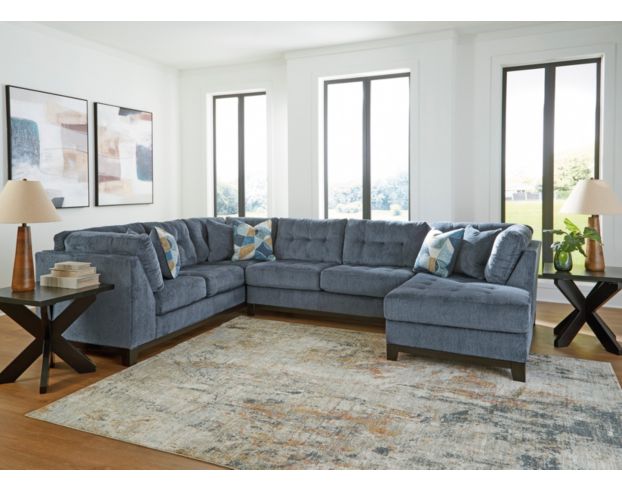 Ashley Maxon Place Navy 3-Piece Sectional with Right Chaise large image number 8