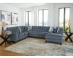 Ashley Maxon Place Navy 3-Piece Sectional with Right Chaise small image number 8