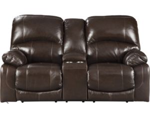 Ashley Hallstrung Power Recline Leather Console Loveseat