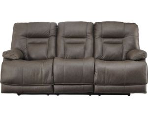 Ashley Wurstrow Gray Power Reclining Leather Sofa