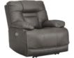 Ashley Wurstrow Gray Power Leather Recliner small image number 1