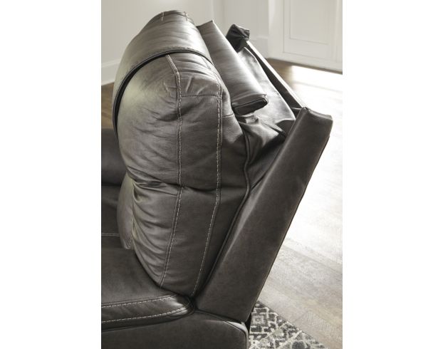 Ashley Wurstrow Gray Power Leather Recliner large image number 3