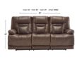 Ashley Wurstrow Brown Power Reclining Leather Sofa small image number 4