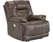 Ashley Wurstrow Brown Power Leather Recliner small image number 1