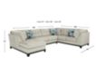 Ashley Maxon Place Stone 3-Piece Sectional with Left Chaise small image number 6