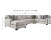 Ashley Dellara 5-Piece Sectional small image number 5