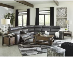 Ashley Samperstone 6-Piece Power Recline Sectional