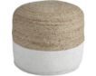 Ashley Sweed Valley Natural/White Pouf small image number 1