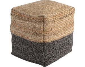 Ashley Sweed Valley Natural/Black Pouf