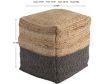Ashley Sweed Valley Natural/Black Pouf small image number 3