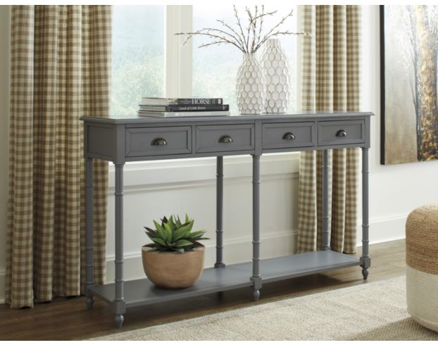 Ashley Eirdale Gray Console Table large image number 2