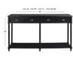 Ashley Eirdale Black Console Table small image number 3