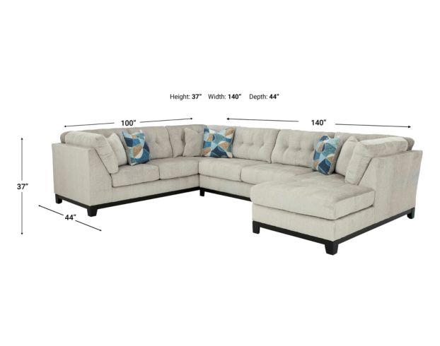 Ashley Maxon Place Stone 3-Piece Sectional with Right Chaise large image number 12