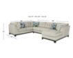 Ashley Maxon Place Stone 3-Piece Sectional with Right Chaise small image number 12