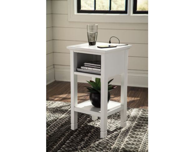 Ashley White Marnville Accent Table large image number 2