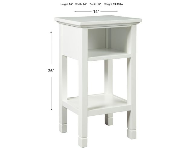 Ashley White Marnville Accent Table large image number 4