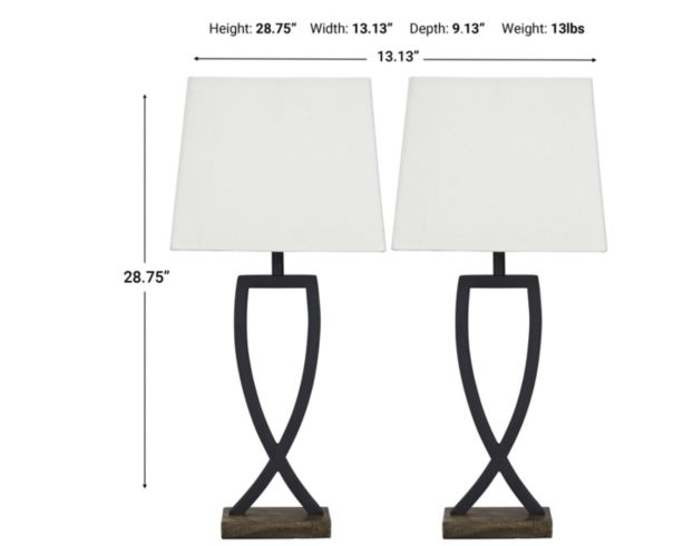 Ashley Makara Table Lamps (Set of 2) large image number 3