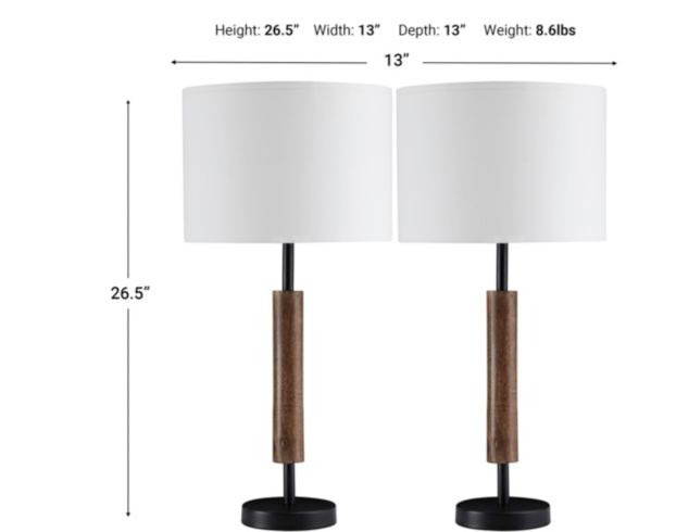 Ashley Maliny Table Lamp Set of 2 large image number 3