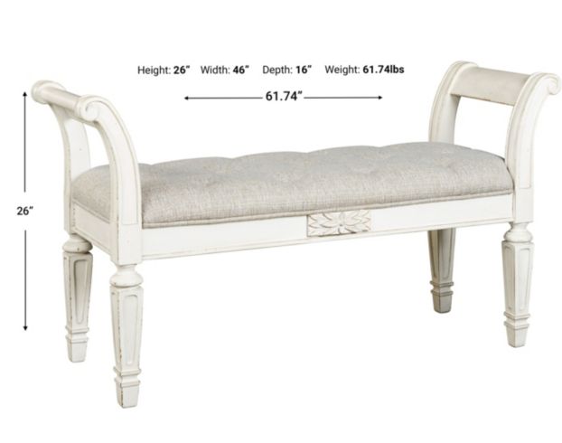 Ashley Realyn Accent Bench large image number 3