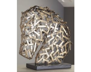 Ashley Nahla Gold Horse Sculpture