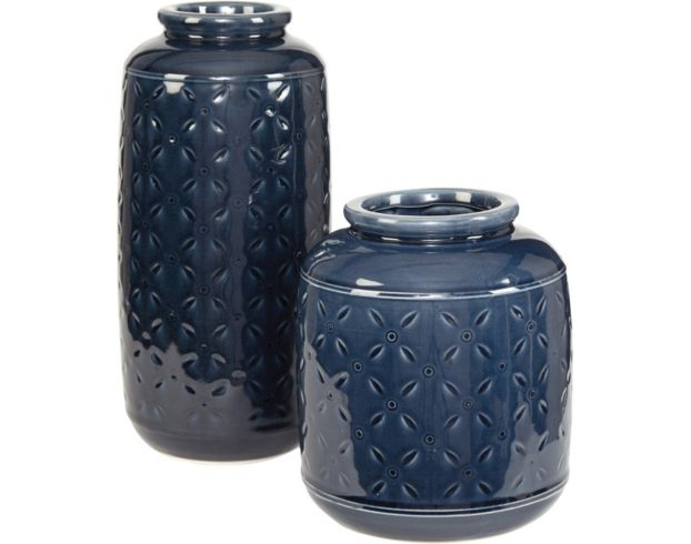 Ashley Navy Blue Vases, Set Of 2 large image number 1