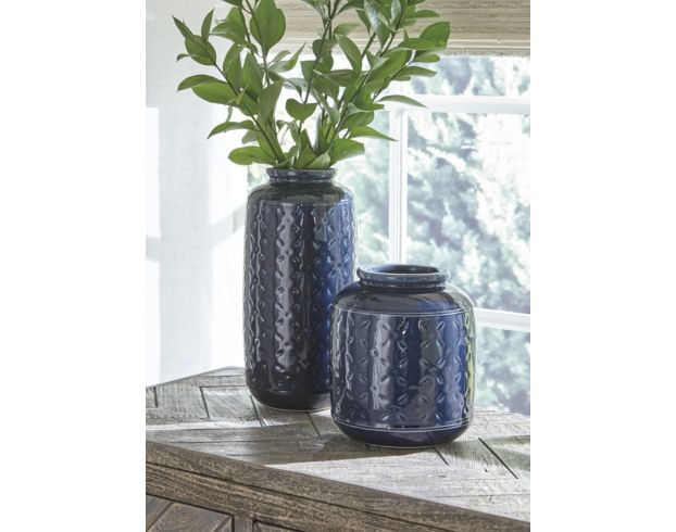 Ashley Navy Blue Vases, Set Of 2 large image number 2