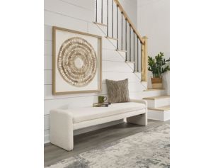 Ashley Lembertson Ecru Accent Bench