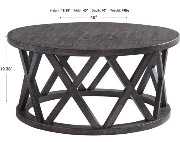 Ashley Sharzane Round Coffee Table large image number 4