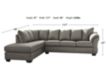 Ashley Darcy Cobblestone 2-Piece Sectional small image number 2