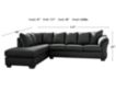 Ashley Darcy Black 2-Piece Sectional small image number 2