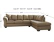 Ashley Darcy Mocha 2-Piece Sectional small image number 2